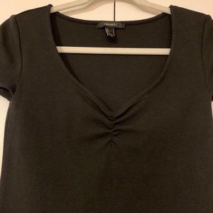 Forever21 Black Midi Bodycon Dress